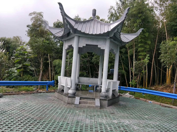 杭州蕭山區(qū)義橋景觀石亭，景觀臺工程