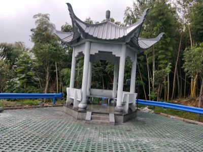 杭州蕭山區(qū)義橋景觀石亭，景觀臺工程