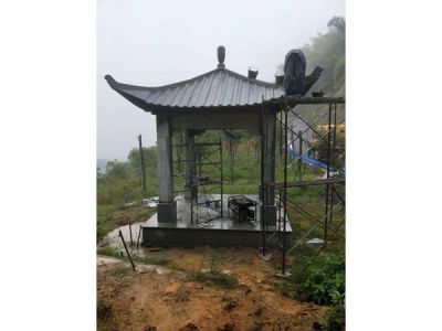 杭州蕭山區(qū)義橋景觀石亭，景觀臺工程