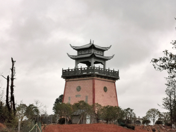 杭州蕭山區(qū)義橋景觀石亭，景觀臺工程