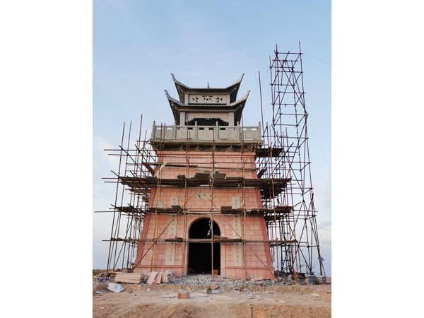 杭州蕭山區(qū)義橋景觀石亭，景觀臺工程